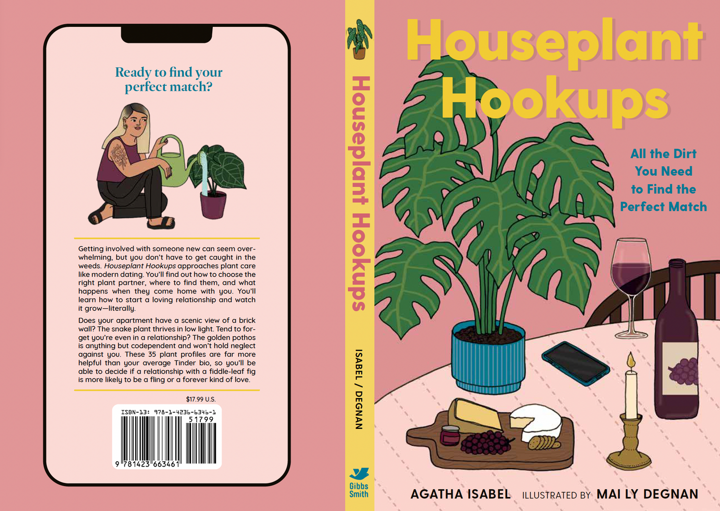 Houseplant Hookups (SIGNED with handmade bookmark by Agatha)